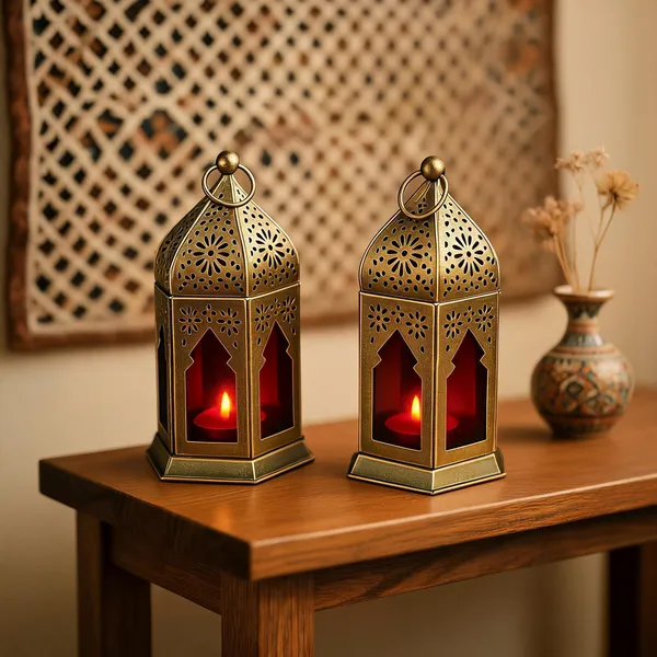 Antique_Metal_Lantern_Moroccan_Style_Decorative_Candle_Lamp_With_Red_Glass_Panels
