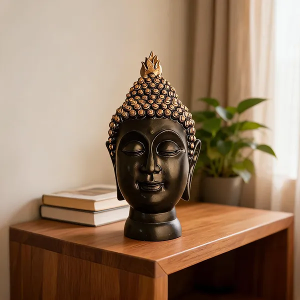 Handcrafted_Resin_Buddha_Head_Statue_Meditation_Decor_For_Home_Office_Zen_Garden_Bronze_Finish_Spiritual_Figurine