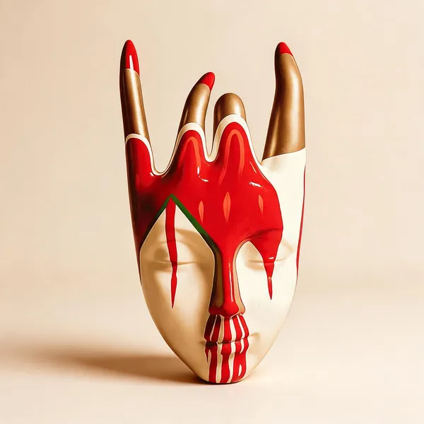 Hand_Painted_Resin_Face_Sculpture_Modern_Art_Decor_With_Dripping_Paint_Effect_Spooky_Unique_Figurines