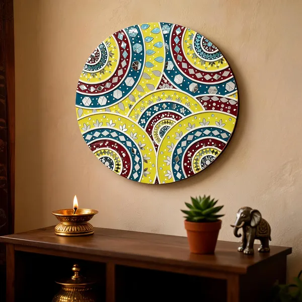 Handcrafted_Luxury_Abstract_Arcs_Multi_Color_Lippan_Art_16_Inch_Mdf_Base_Premium_Mud_Mirror_Work_Wall_Decor