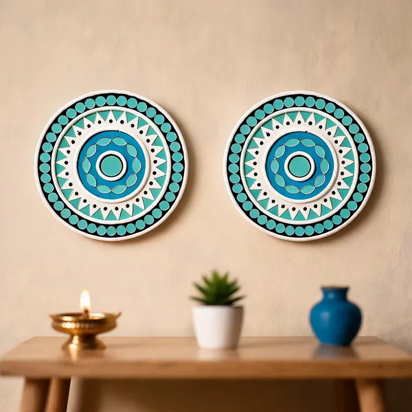 Handcrafted_Coastal_Sky_Blue_Mandala_Lippan_Art_6_Inch_Mdf_Base_Premium_Turquoise_Mud_Mirror_Work_Wall_Hanging