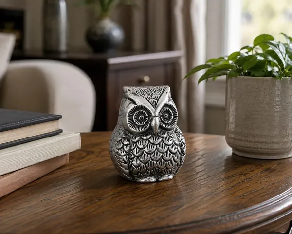 Silver_Owl_Figurine_Paperweight_for_Office_Desk_&_Home_Decor_–_Decorative_Metal_Owl_Statue,_Symbol_of_Wisdom_&_Good_Luck