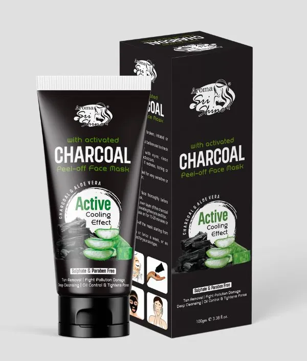 Aroma_Sri_Shine_Activated_Charcoal_Aloe_Vera_Peel_Off_Face_Mask