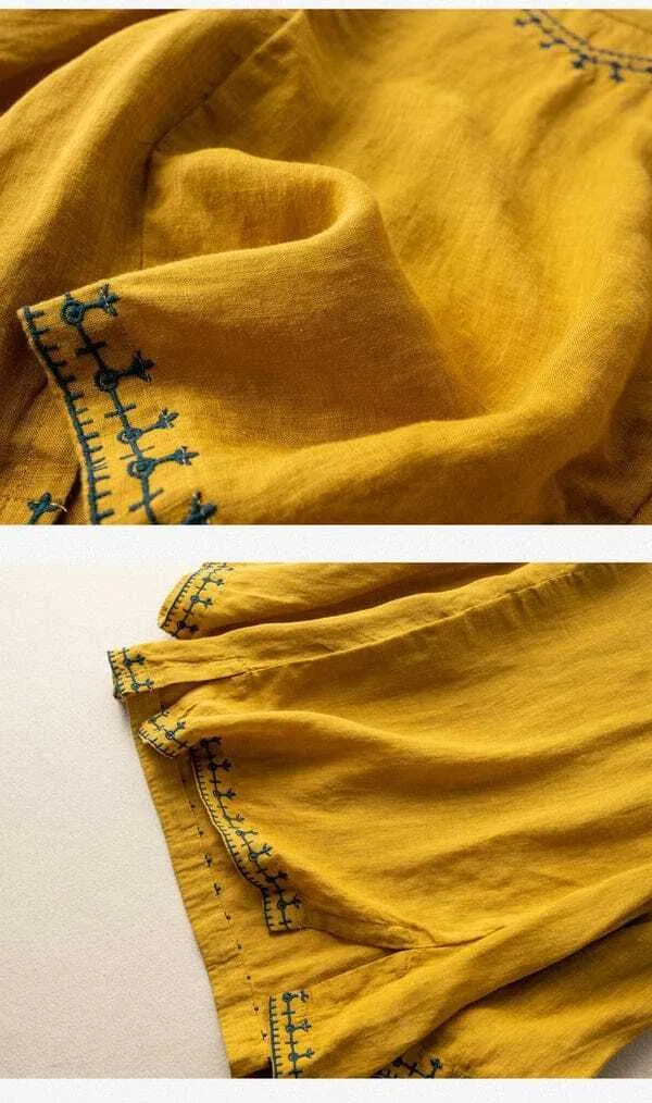 Mustard_Yellow_Embroidered_Relaxed_Fit_Top_for_Women