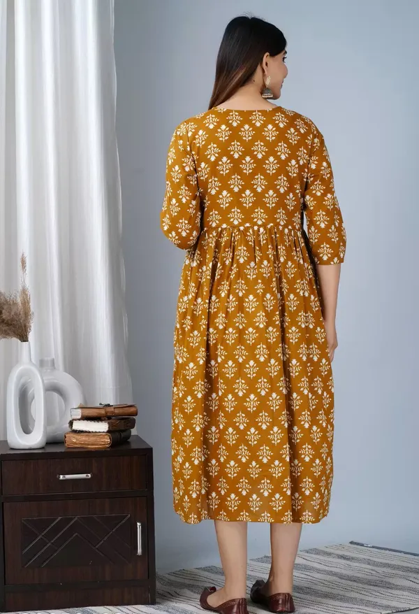 Mustard_Printed_Fit_And_Flare_Dress_for_Women