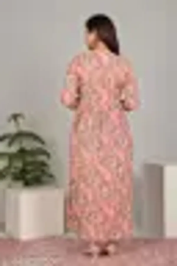Beige_Cotton_Maternity_Printed_Kurti_For_Women