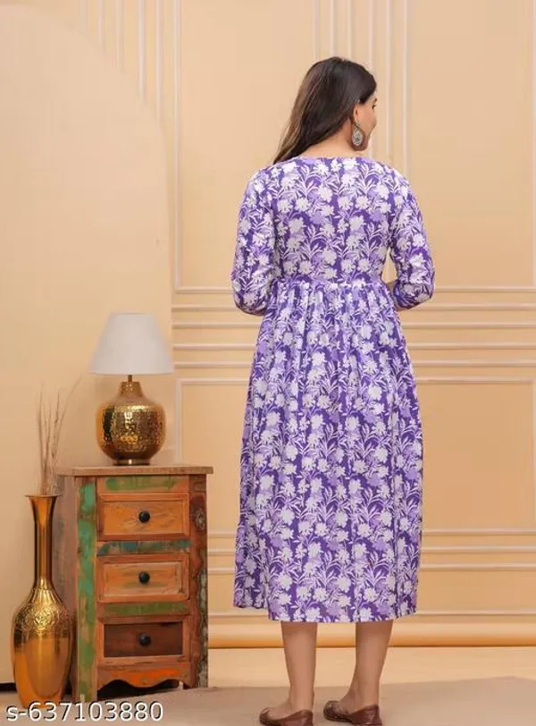 Purple_Cotton_Maternity_Feeding_Kurti_For_Women