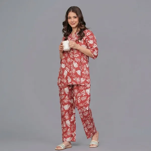 Red_And_White_Cotton_Printed_Regular_Night_Suit_For_Women