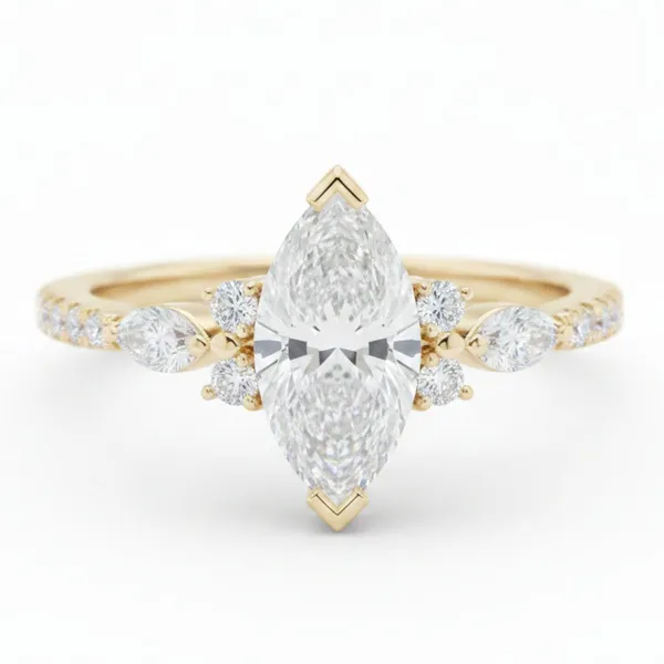 Gold_And_White_Sterling_Silver_Marquise_Diamond_Solitaire_Ring_For_Women