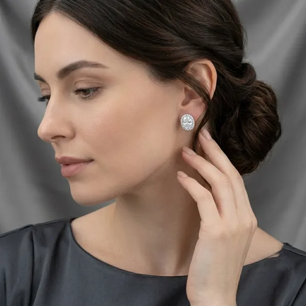 Silver_Sterling_Silver_Oval_Cut_Halo_Stud_Earrings_For_Women