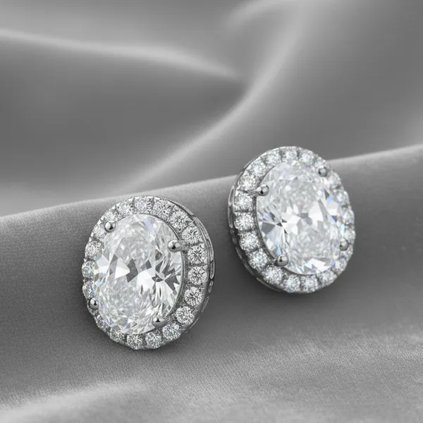Silver_Sterling_Silver_Oval_Cut_Halo_Stud_Earrings_For_Women