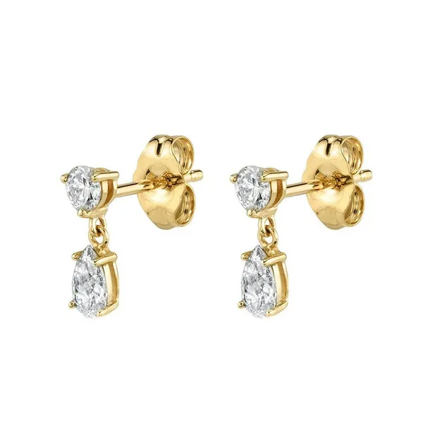 Gold_Plated_Cubic_Zirconia_Teardrop_Drop_Earrings_For_Women