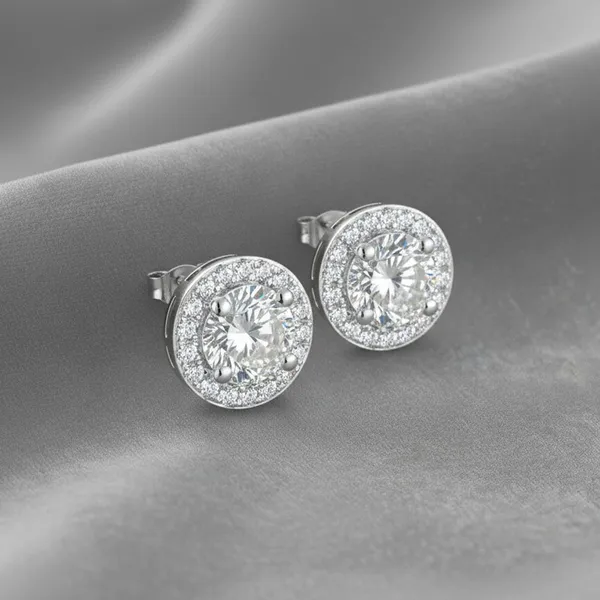 Silver_Sterling_Silver_Oval_Cut_Halo_Stud_Earrings_For_Women