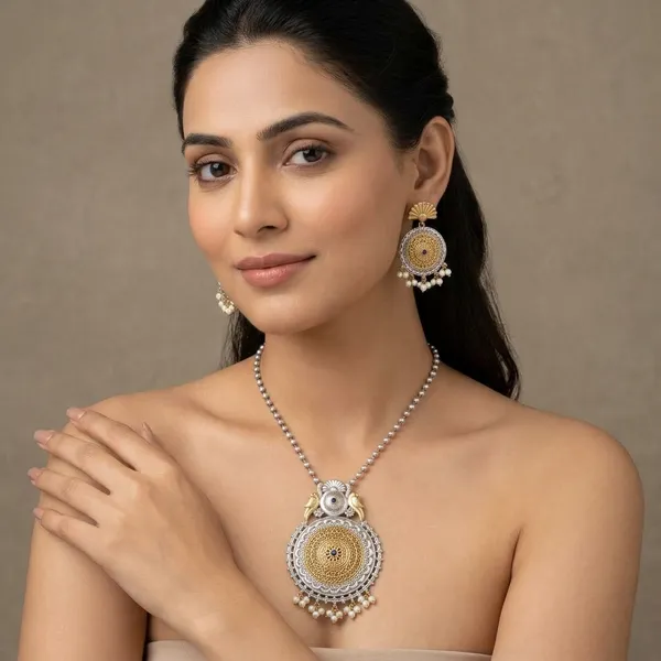 Silver_Golden_Antique_Finish_Brass_Ethnic_Jhumka_Earrings_For_Women