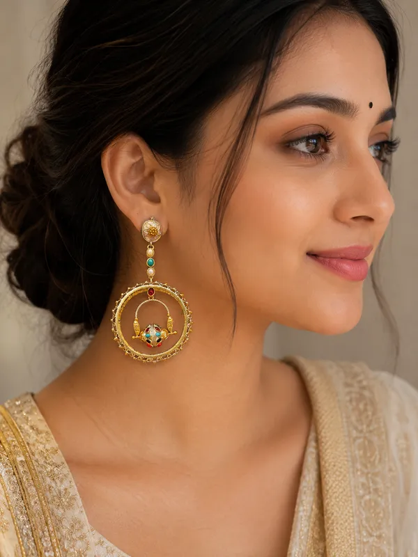 Multicolor_Brass_Handcrafted_Festive_Jhumka_Earrings_For_Women