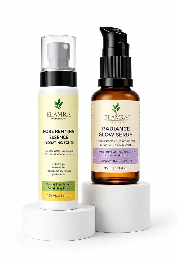 Elamra_Tone_Glow_Kit_Pore_Refining_Toner_Radiance_Serum_Niacinamide_Saffron_130Ml_(Pack_of_2)