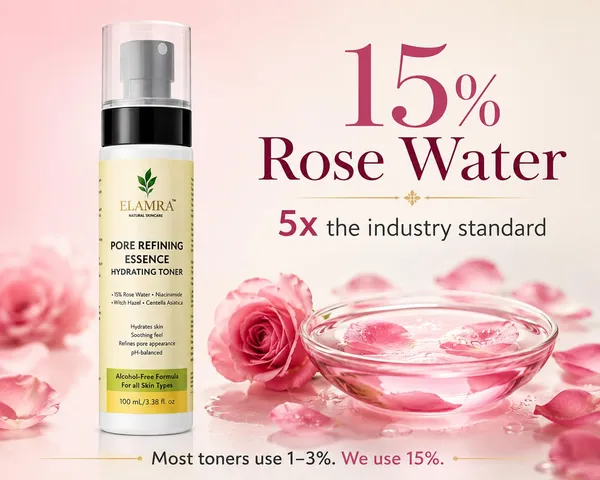 Elamra_Pore_Refining_Essence_Toner_Rose_Water_Niacinamide_Witch_Hazel_100Ml