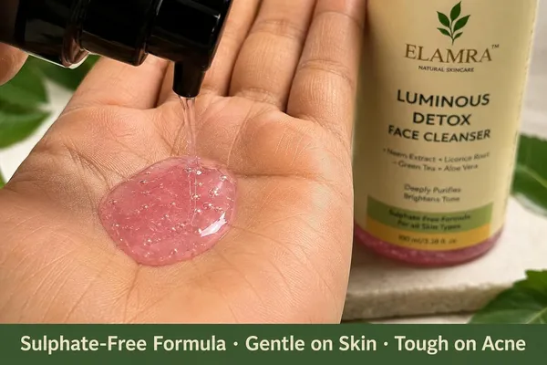Elamra_Luminous_Detox_Face_Wash_Neem_Licorice_Root_Sulphate_Free_Acne_Control_100Ml