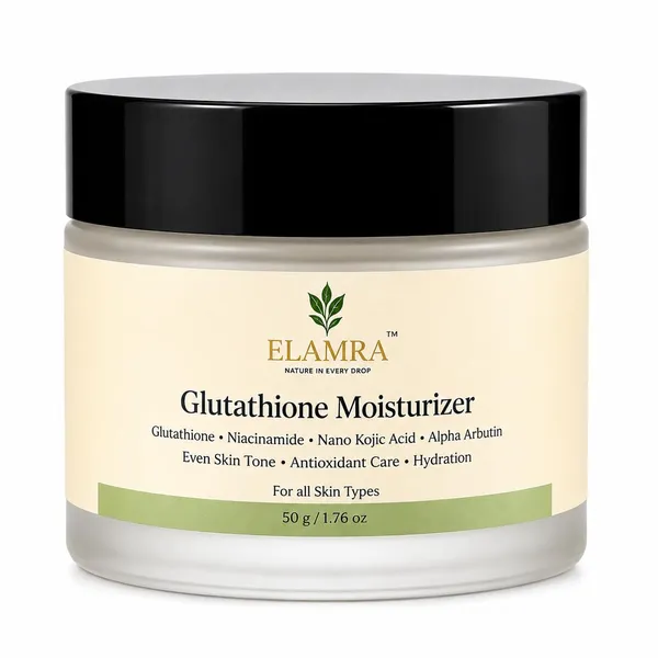 ELAMRA_Glutathione_Moisturizer_with_Niacinamide,_Kojic_Acid_&_Alpha_Arbutin_|_Even_Skin_Tone,_Antioxidant_Care_&_Deep_Hydration_|_For_All_Skin_Types_|_50g