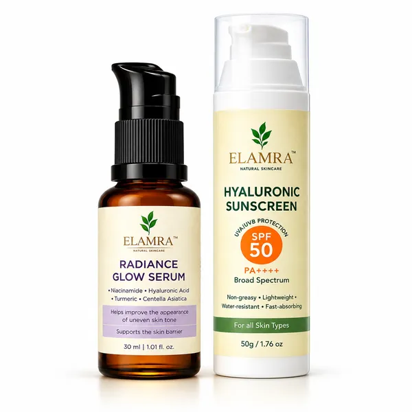 ELAMRA_Sun_Defence_Kit_|_Serum_+_Sunscreen_SPF_50_|_Brighten_and_Protect_from_Sun_Damage_|_All_Skin_Types