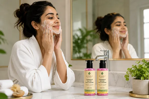 ELAMRA_Luminous_Detox_Face_Cleanser_|_Neem_+_Licorice_Root_|_Sulphate_Free_|_Oily_Skin_|_100ml_Pack_of_2