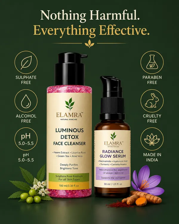 ELAMRA_Glow_Starter_Kit_|_Luminous_Detox_Face_Wash_+_Radiance_Glow_Serum_|_Neem_Licorice_+_5%_Niacinamide_Saffron_Hyaluronic_Acid_|_Sulphate-Free_2-Step_Routine_for_Oily_&_Acne-Prone_Skin