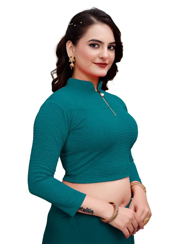 Airforce_Cotton_Blend_Blouse_For_Women