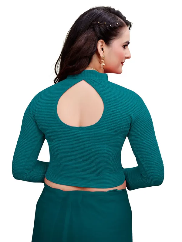 Airforce_Cotton_Blend_Blouse_For_Women
