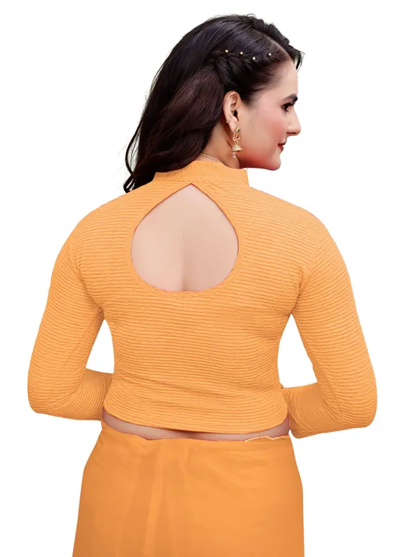 Beige_Cotton_Blend_Blouse_For_Women