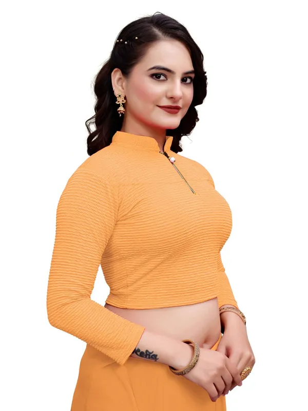 Beige_Cotton_Blend_Blouse_For_Women