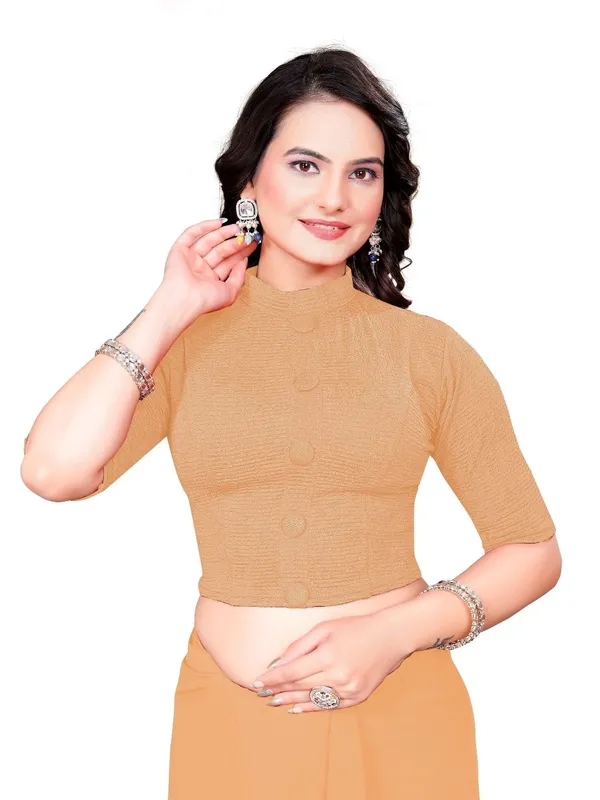 Beige_Cotton_Blend_Blouse_For_Women