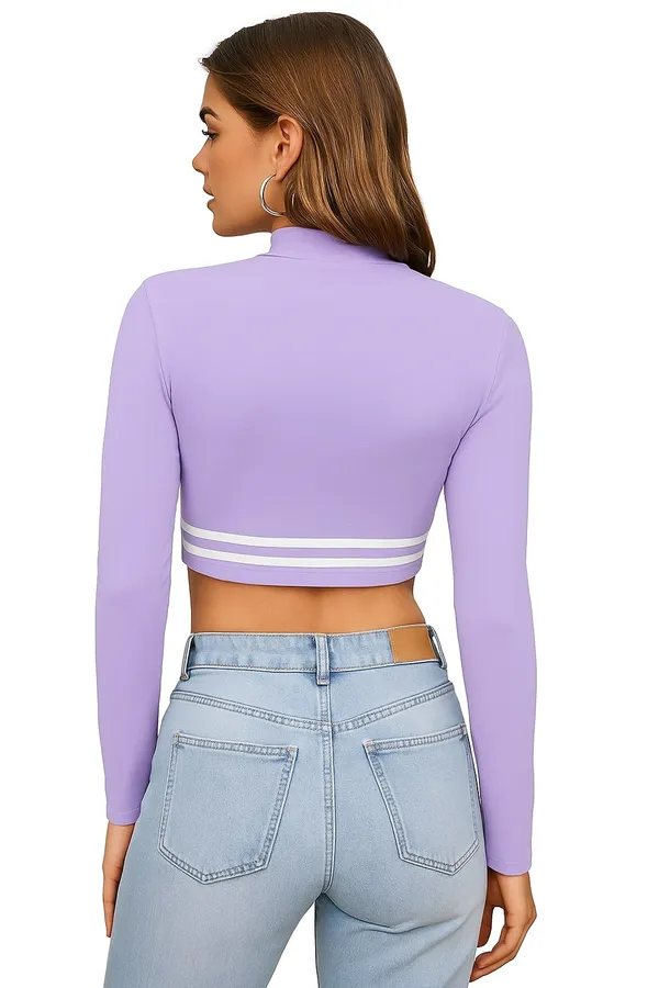 Lavendar_Valentino_And_Cotton_Blend_Top_For_Women