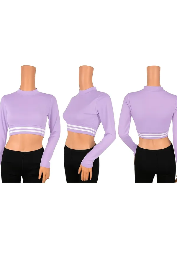 Lavendar_Valentino_And_Cotton_Blend_Top_For_Women