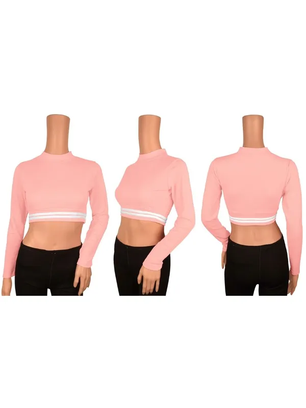 Peach_Valentino_And_Cotton_Blend_Top_For_Women
