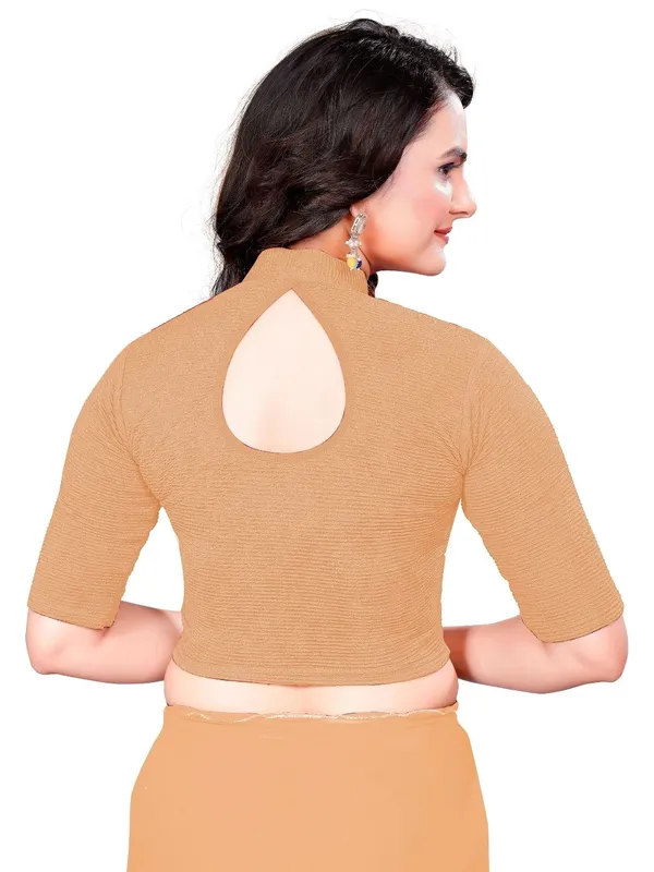 Beige_Cotton_Blend_Blouse_For_Women
