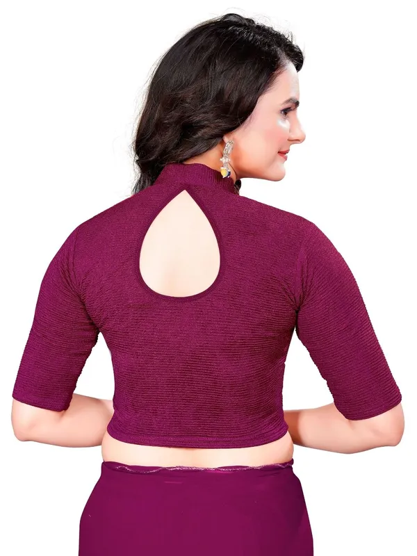 Wine_Cotton_Blend_Blouse_For_Women