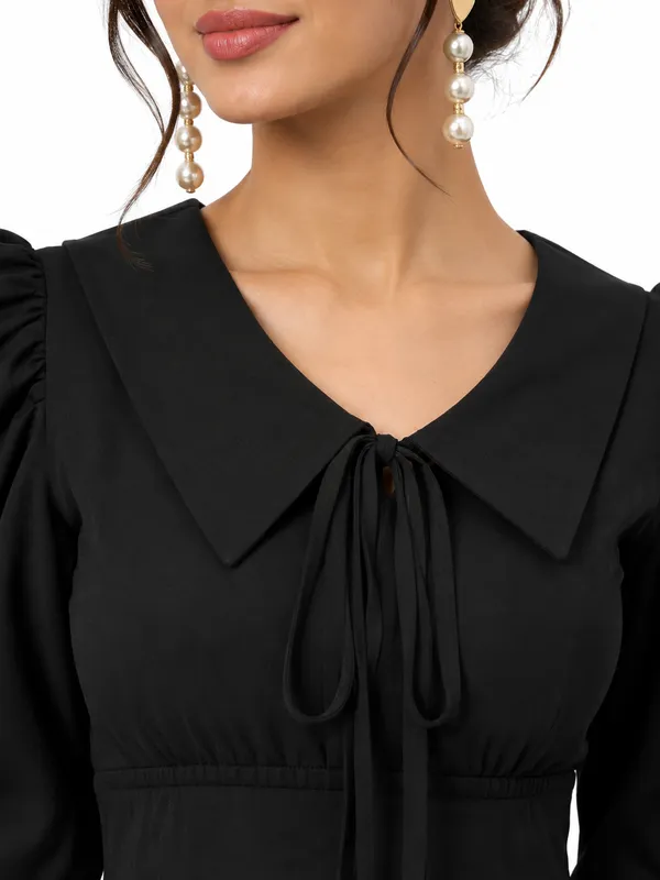 Black_Valentino_And_Cotton_Blend_Top_For_Women