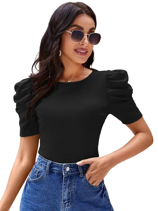 Black_Valentino_And_Cotton_Blend_Top_For_Women