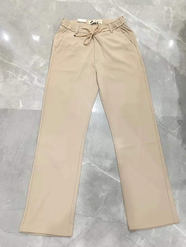 Beige_Comfort_Fit_Drawstring_Pants