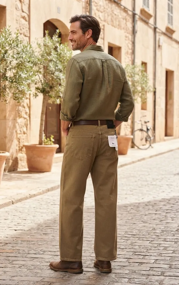 Everyday_Relaxed_Fit_Olive-Khaki_Denim_Jeans_for_Men