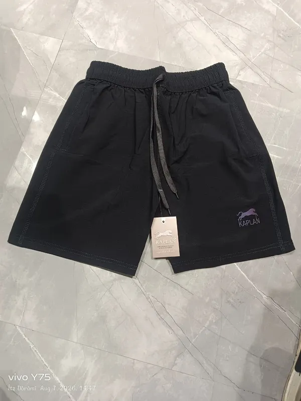 Kaplan_Premium_Cotton_Jersey_Casual_Shorts_-_Black