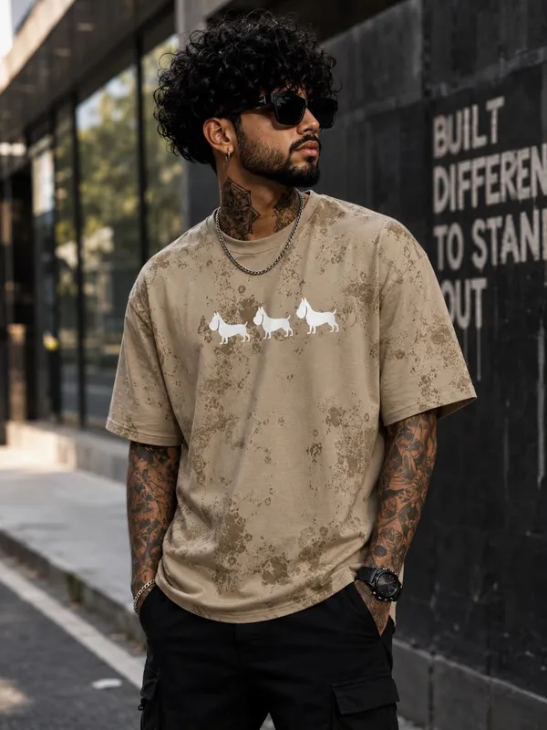 Men's_Beige_Printed_Crew_Neck_T-Shirt