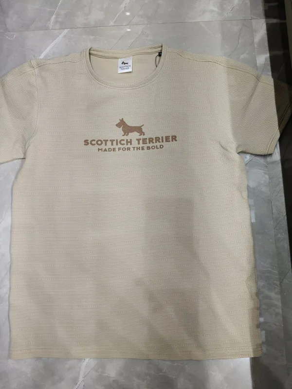 Men’s_Beige_Textured_Graphic_T-Shirt