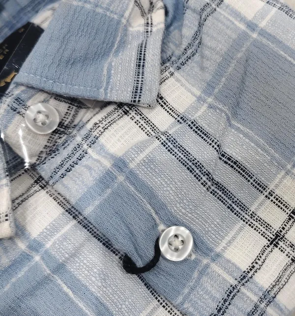 Men's_Blue_&_White_Check_Premium_Cotton_Shirt
