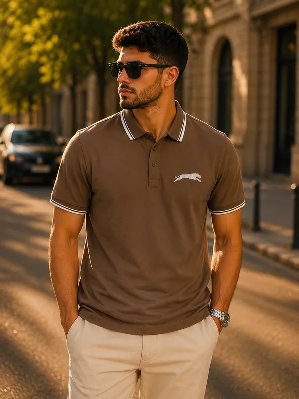Men’s_Brown_Classic_Polo_T-Shirt