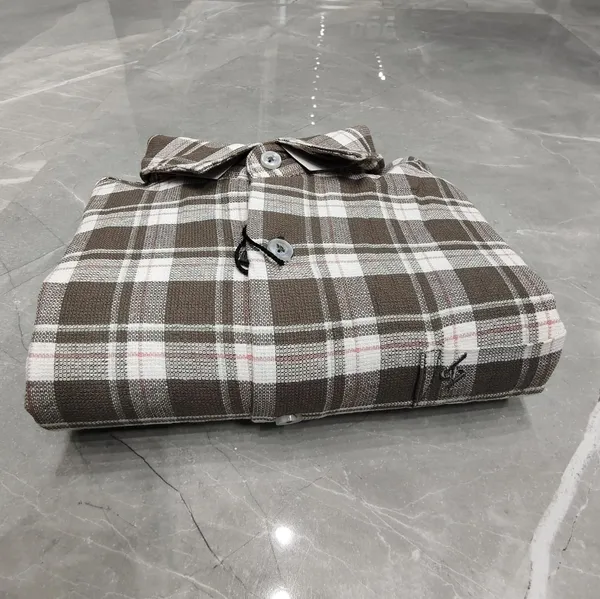 Men's_Brown_&_White_Checkered_Casual_Shirt
