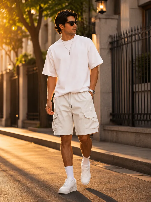 Men's_Elastic_Waist_Utility_Cargo_Shorts
