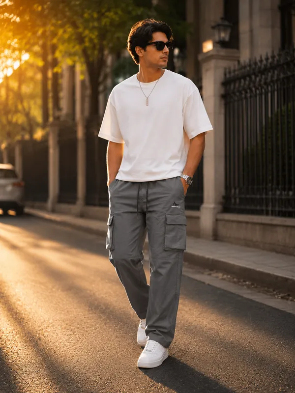 Men's_Grey_Relaxed_Fit_Cargo_Pants