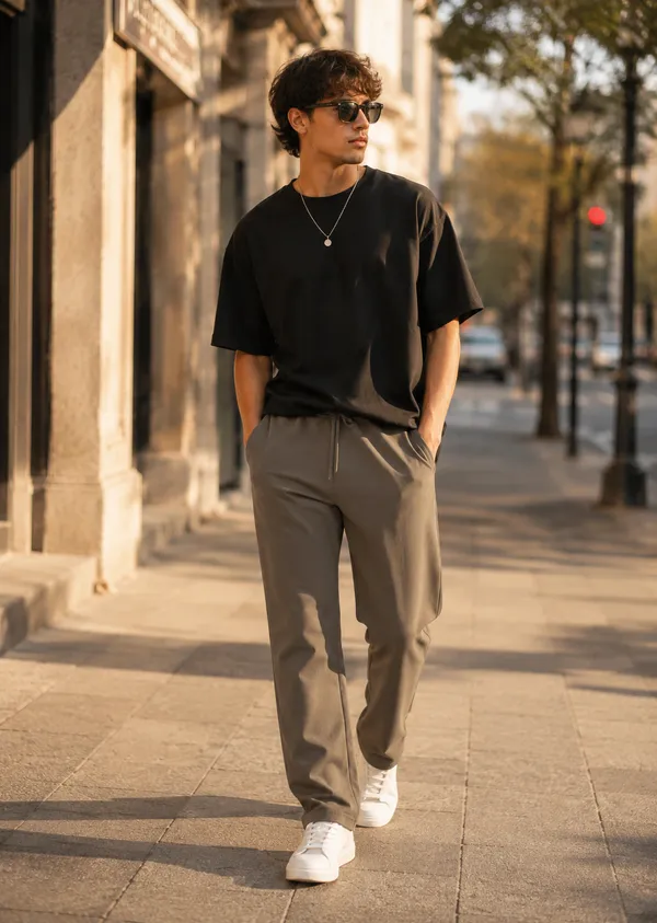 Men's_Olive_Green_Drawstring_Pants