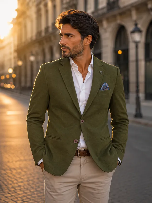 Men’s_Olive_Green_Tailored_Blazer
